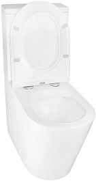 Azario Унитаз-компакт Maro AZ-2125 безободковый с бачком с сиденьем микролифт белый – фотография-7