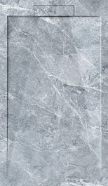 Esbano Душевой поддон Luxe ESP-LM128VG серый мрамор – фотография-1