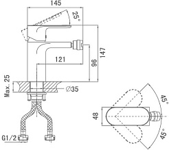 D&K Смеситель "Durer Bayern DA1252201" для биде – фотография-2