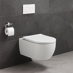 Azario Унитаз подвесной Nemi AZ-1293WH безободковый белый – фотография-2