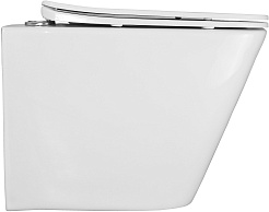 Azario Унитаз подвесной Hugo AZ-3103 безободковый белый – фотография-5