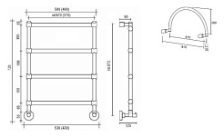 Margaroli Полотенцесушитель Sole 442 с аркой – фотография-2
