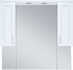 Misty Зеркальный шкаф Дива 105 белый – фотография-1