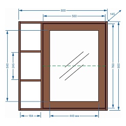 Stella Polare Мебель для ванной Монтоне 80 – фотография-3