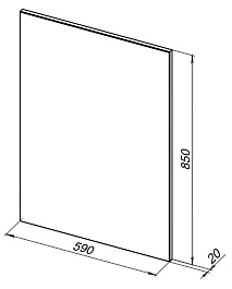 Aquanet Мебель для ванной Lino 60 подвесная белая матовая – фотография-12