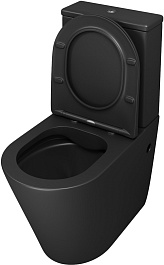 Grossman Унитаз компакт Color GR-4480BMS черный матовый – фотография-3
