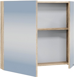 СанТа Зеркальный шкаф Марс 70 янтарное дерево – фотография-2