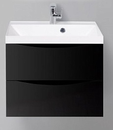 BelBagno Тумба для умывальника MARINO 600 Nero Lucido – фотография-1