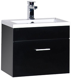 Aquanet Мебель для ванной  "Нота 50 лайт" черная (178817) – фотография-3