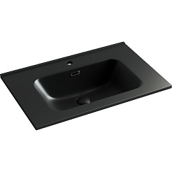 Sancos Тумба с раковиной Libra 70 белый глянец раковина Element 71 CN7007MB – фотография-4