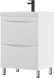 Corozo Тумба под раковину Лиана 60 белая – фотография-3