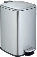 WeltWasser Ведро для мусора WW Berg BL 20L сталь матовая