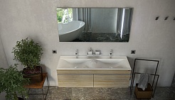 Velvex Мебель для ванной Pulsus 140 дуб сонома – фотография-5