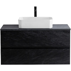 Cezares Тумба с раковиной Molveno-46 80 подвесная nero столешница KEP-80-MNO – фотография-2