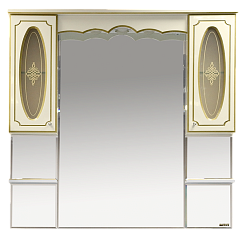 Misty Мебель для ванной Монако 120 бежевая патина – фотография-4