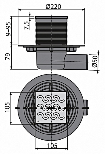 Alcaplast Душевой трап APV102 – картинка-3