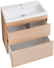 Vivon Тумба с раковиной Atwood 70 напольная дерево – фотография-7