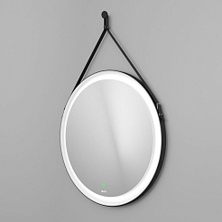 Owl 1975 Зеркало для ванной Viken Black D650 – фотография-4