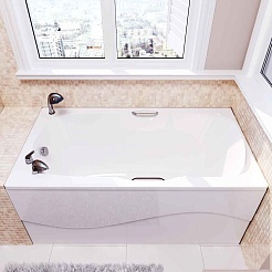 Фэма Экран фронтальный для ванны Фэма Алассио 150 стеклопластик с покрытием – фотография-2