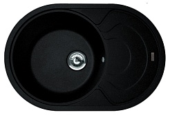 Florentina Мойка гранитная Родос 760 с крылом антрацит – фотография-1