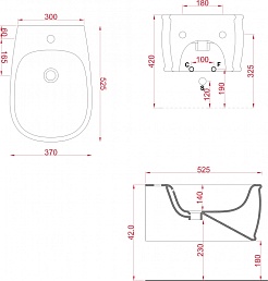 ArtCeram Биде подвесное Azuley AZB001 белое матовое – фотография-5