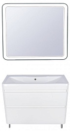 Style Line Мебель для ванной напольная Атлантика 90, Люкс антискрейч, PLUS – фотография-1