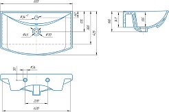 Sanflor Мебельная раковина Стиль 65 – фотография-2
