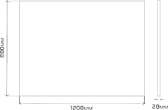 Misty Зеркало Марс 120 в алюминиевом профиле – фотография-2