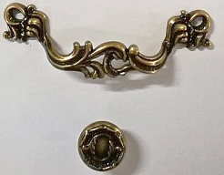 ValenHouse Тумба Лиора 40 белая, фурнитура бронза – фотография-2