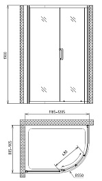 Gemy Душевой уголок Victoria S30201 – фотография-4