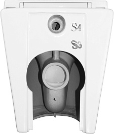 Azario Унитаз приставной Grado AZ-2141D-UQ1 безободковый с сиденьем микролифт белый – фотография-10