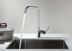 Aquatek Смеситель для кухни Лугано AQ1781CR хром – фотография-2