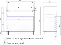 Vigo Мебель для ванной Neo 800-0-2 белая – фотография-19