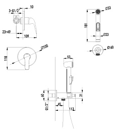 Lemark Гигиенический душ Plus Advance LM1219C со смесителем – фотография-2