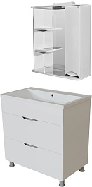 Mixline Мебель для ванной Этьен 75 R белая – фотография-1