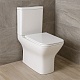 Azario Унитаз-компакт Mari AZ-79143T безободковый с бачком с сиденьем микролифт белый – фотография-19