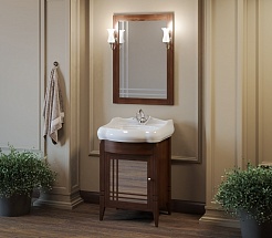 Opadiris Зеркало для ванной Сакура 60 L орех – фотография-3