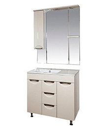 Misty Тумба с раковиной Кристи 90 L белая – фотография-2