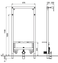 Wisa Система инсталляции для биде Exellent XS – фотография-2