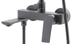 Azario Душевая стойка Lursy AZ-K2349GR серый графит – фотография-4