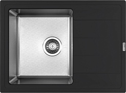 Florentina Мойка кухонная Комби 650 антрацит – фотография-1