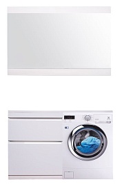 Style Line Тумба с раковиной Даллас 130 Люкс L, белая – фотография-10