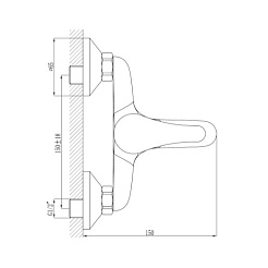 Rossinka Смеситель "A35-31" для ванны – фотография-2