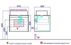 Aqwella Комплект мебели Mobi 60 бетон светлый – фотография-2