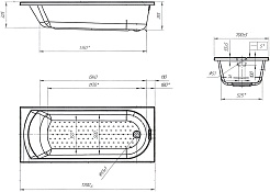 Poseidon Акриловая ванна Lily 170x70 – фотография-5