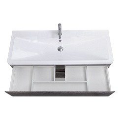 BelBagno Тумба с раковиной Albano 120 подвесная Rovere Nature Grigio – фотография-5