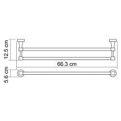 WasserKRAFT Штанга для полотенец "Isen К-4040" – фотография-3