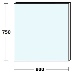 De Aqua Мебель для ванной Токката 90, зеркало Сити – фотография-11