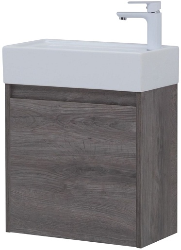 Aquanet Тумба под раковину Nova Lite 50 подвесная дуб рошелье – фотография-4