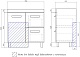 Vigo Тумба под раковину Nova 2-800 2 ящика 1 дверца белая – картинка-18